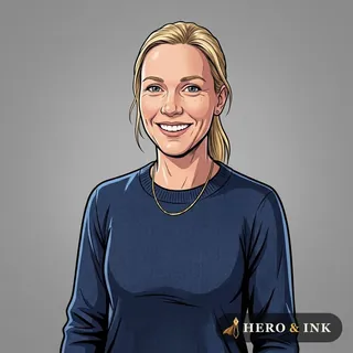 The comic hero drawn from it, in Modern Comic